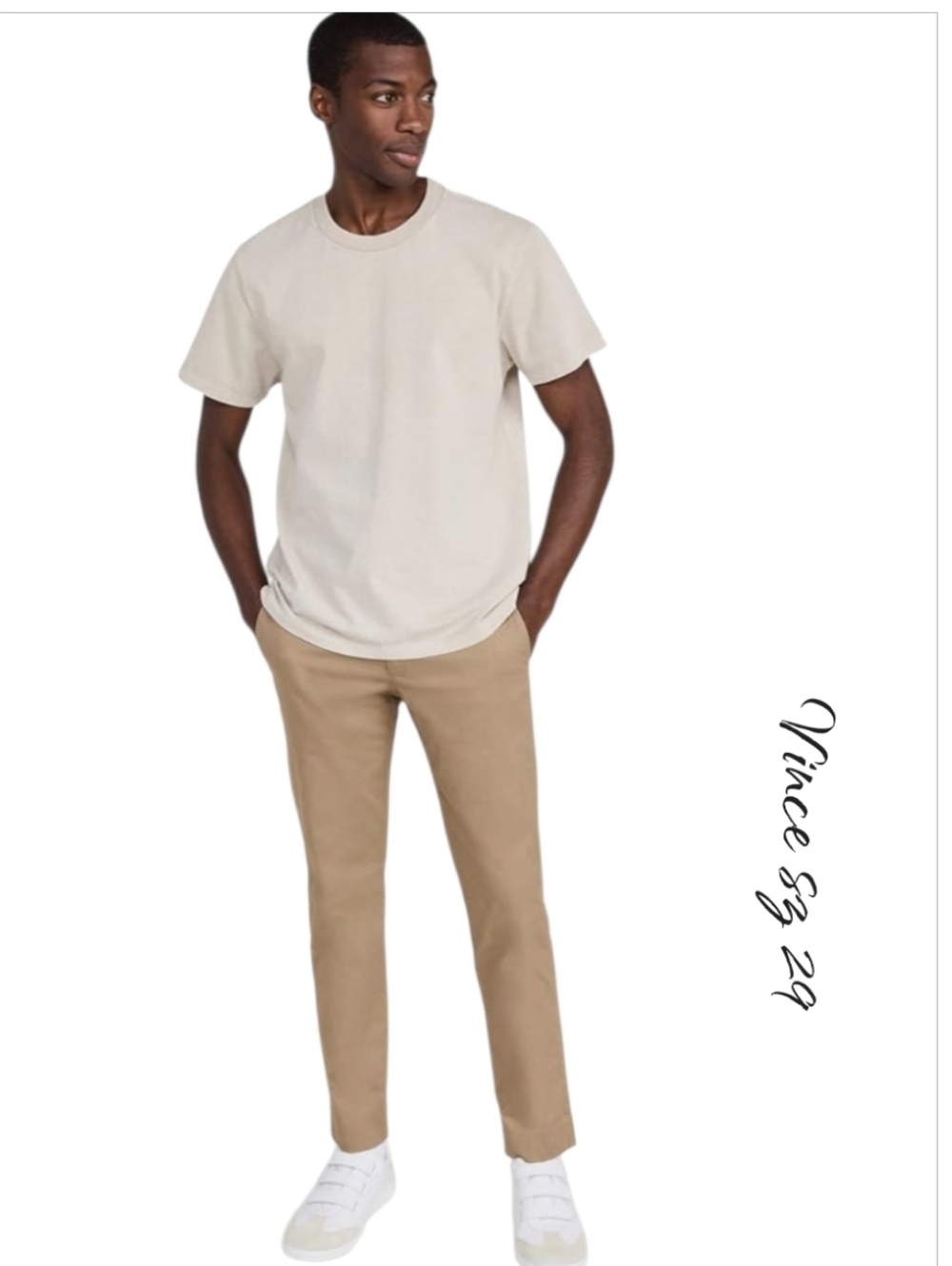 Poshmark TitleVince Men's Griffith Slim Fit Chino Pants Tan Khaki Stretch Size
